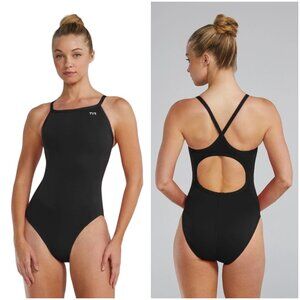 TYR Swimsuit One Piece Durafast One Women's Diamondfit Black size 34 US M